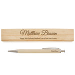 Personalised Any Message Wooden Pen & Box