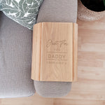 Personalised Classic Wooden Sofa Tray