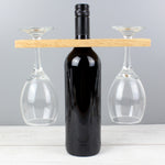 Personalised 'Improves With Wine' Wine Glass & Bottle Holder