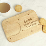 Personalised Stars Wooden Coaster Tray