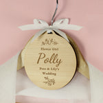 Personalised Wedding Party Wooden Tag