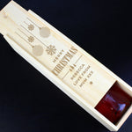Personalised Christmas Wooden Wine Box