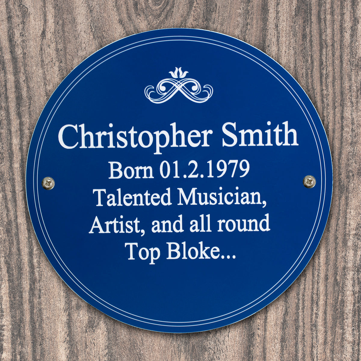 Personalised Heritage Plaque