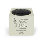 Personalised Life & Love Memorial Resin Vase
