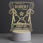 Personalised Trophy LED Colour Changing Night Light
