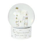 Personalised Message Village Glitter Snow Globe