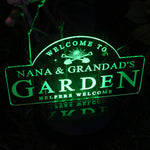 Personalised Garden Sign Outdoor Solar Light
