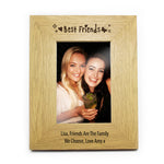 Personalised Oak Finish 6x4 Best Friends Photo Frame
