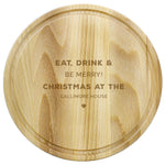 Personalised Heart Motif Round Chopping Board
