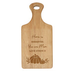 Personalised Pumpkin Paddle Chopping Board