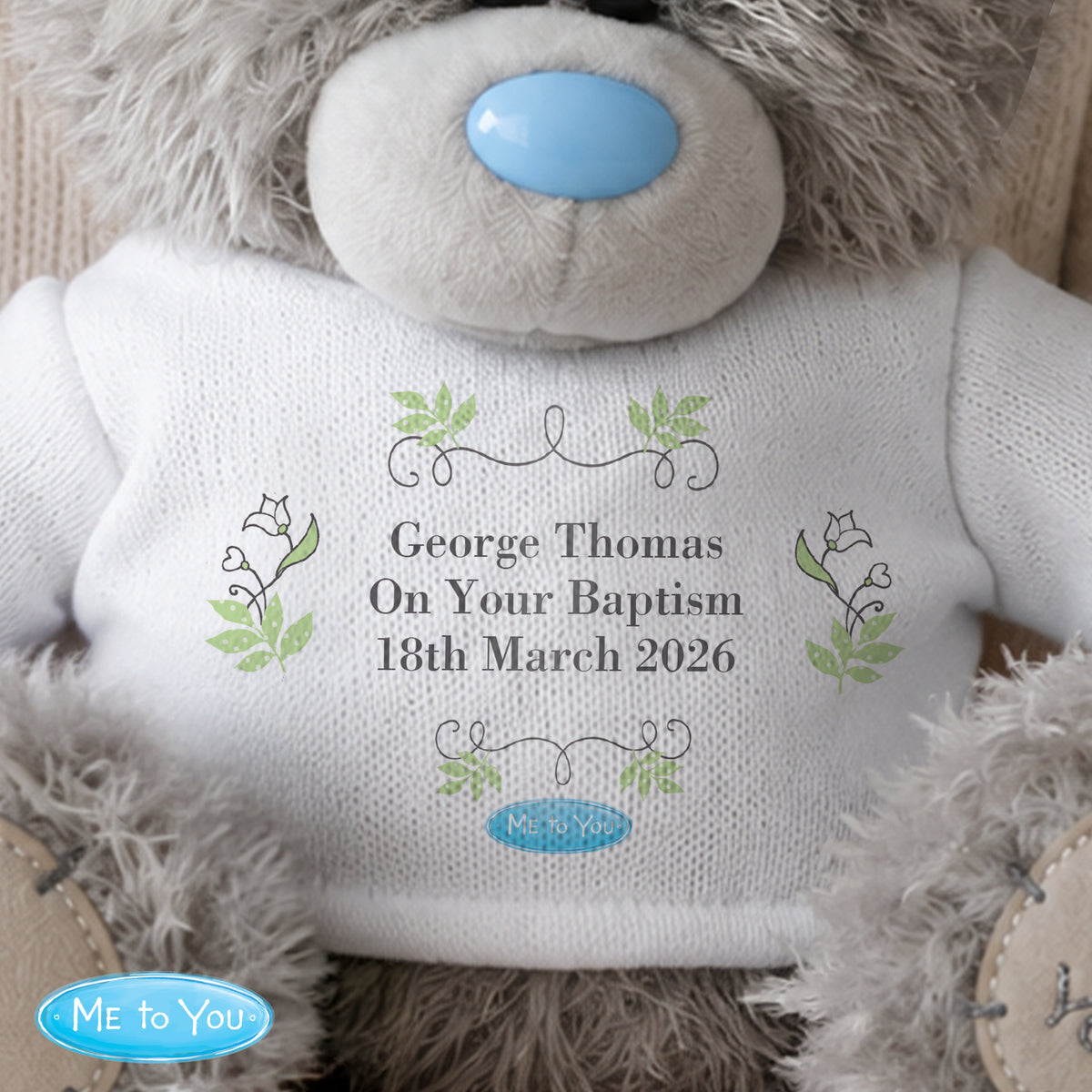 Personalised Me To You Bear Religious Cross