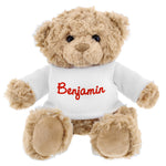Personalised Name Only Teddy Bear - Red