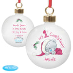 Personalised Me To You My 1st Christmas Bauble