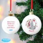 Personalised Me To You Christmas Bauble