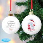 Personalised Tiny Tatty Teddy 'My 1st Christmas' Bauble