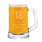 Personalised Big Age Glass Pint Stern Tankard