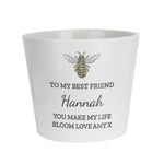 Personalised Bee Large Plant Pot