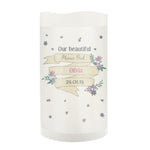 Personalised Garden Bloom LED Candle