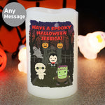 Personalised Halloween LED Candle