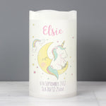 Personalised Baby Unicorn Nightlight LED Candle