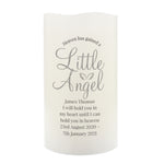 Personalised Little Angel LED Candle