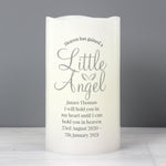 Personalised Little Angel LED Candle