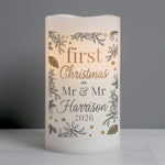 Personalised First Christmas LED Candle