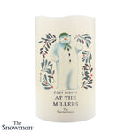 Personalised The Snowman Botanical LED Candle