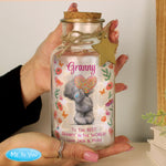 Personalised Me to You Flowery LED Light Up Jar