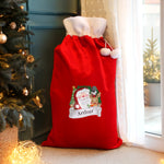 Personalised Christmas Santa Red Sack