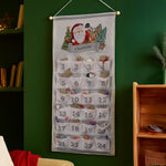 Personalised Santa Advent Calendar In Silver Grey