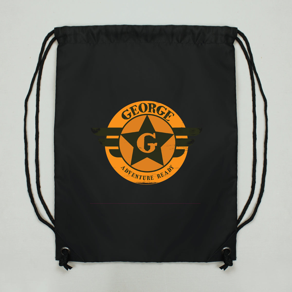 Personalised Badge Black Kit Bag