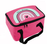 Personalised Rainbow Pink Lunch Bag