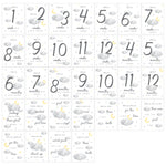 Personalised Cloud Baby Milestone Cards