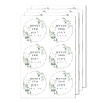 Personalised Botanical Free Text Sticker Set