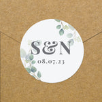 Personalised Botanical Initial Sticker Set