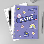 Personalised Good Vibes A5 Notebook