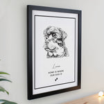 Personalised Dog Breed Black Framed Print
