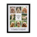 Personalised Pet Multi Photo Upload Black Framed Print