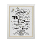 Personalised We go Together White Poster Frame