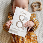 Personalised Woodland Animals Baby Milestone Cards