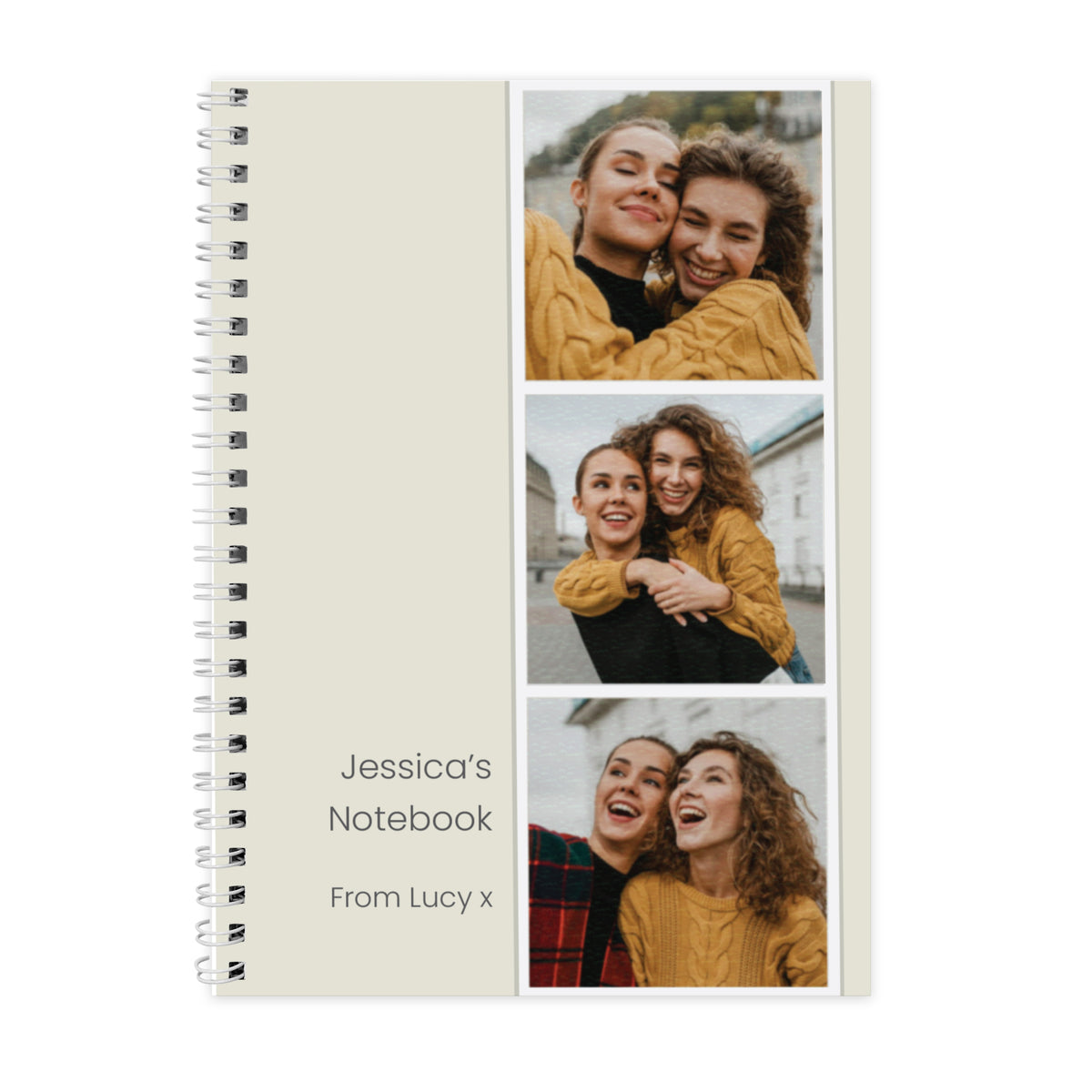 Personalised Photo Upload Strip Notebook
