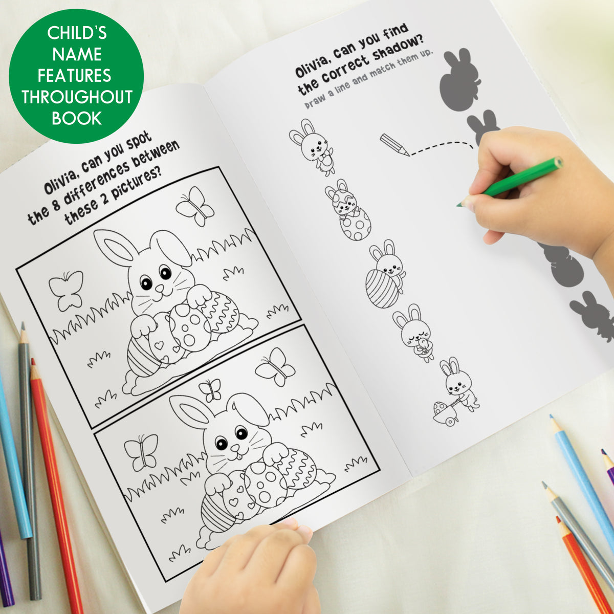 Personalised Easter Activity & Colouring Book