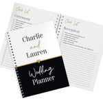 Personalised Black & Gold Inclusive A5 Wedding Planner