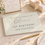 Personalised Natural Guest Book
