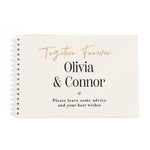 Personalised Black & Gold Wedding Guest Book