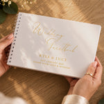 Personalised Off White Wedding Guest Book