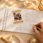 Personalised Botanical Sage Green Wedding Guest Book