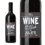 Personalised Wine O'Clock Red Wine