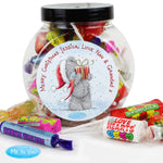 Personalised Me To You Christmas Sweet Jar
